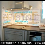 credence cuisine verre avec motif