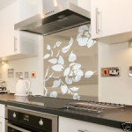 credence cuisine verre avec motif
